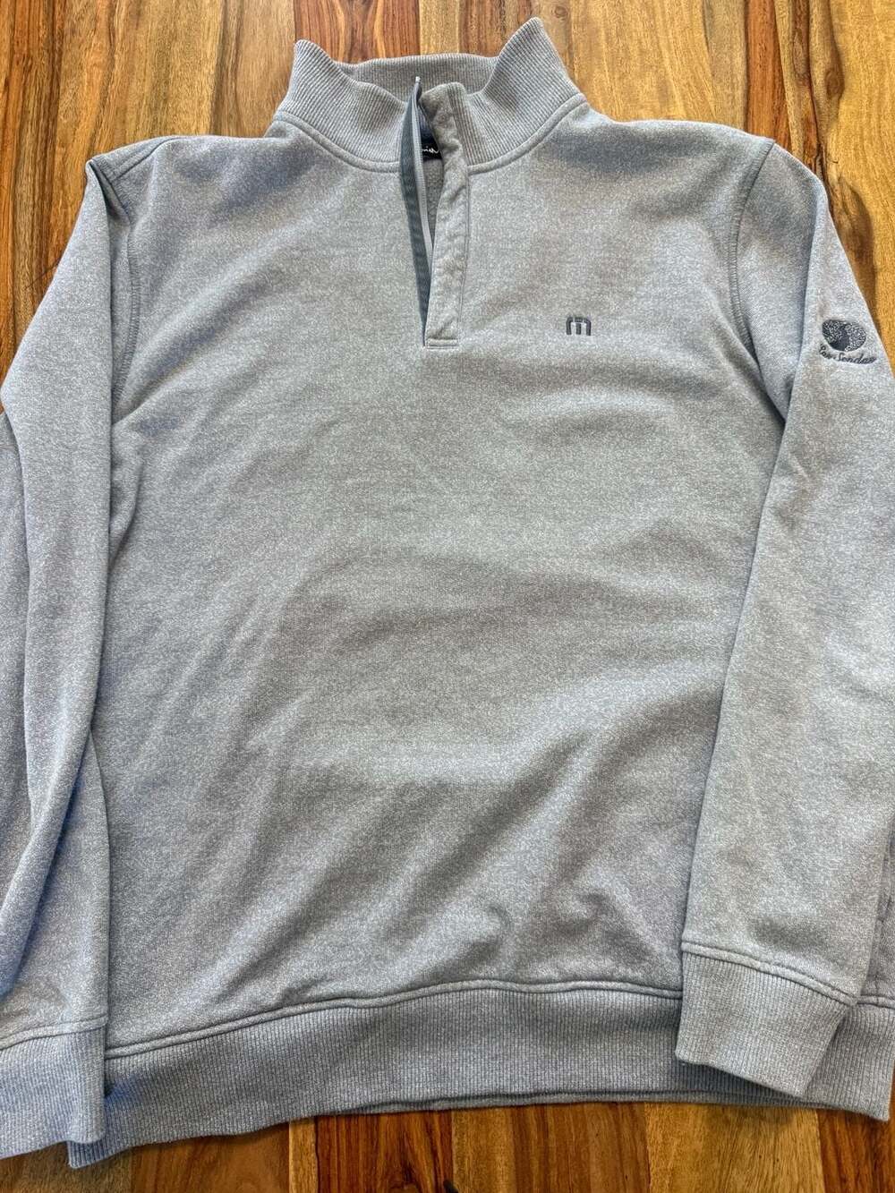 TravisMathew Cloud 2.0 1/4 Zip Pullover Heather Light Grey